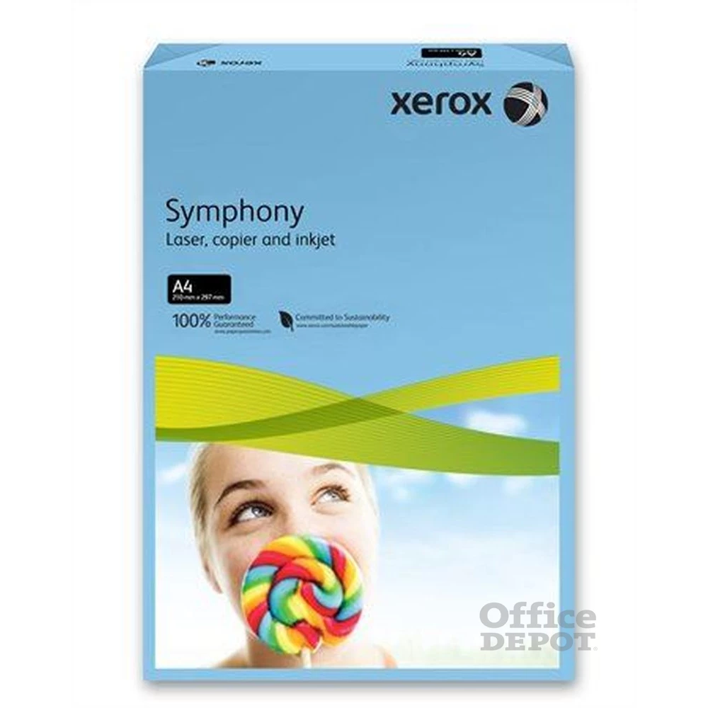 Xerox Symphony A4 160g intenzív kék másolópapír