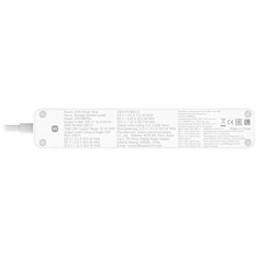 Xiaomi 20W Power Strip (2C1A) EU 1,4m kapcsolós fehér elosztó