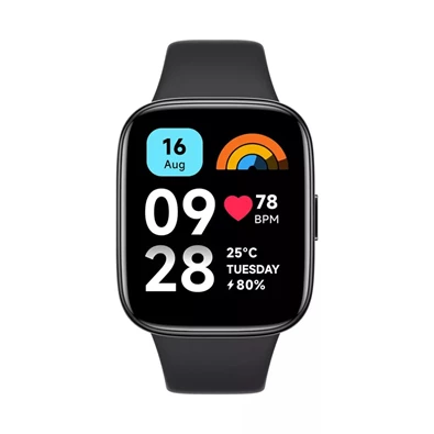 Xiaomi Redmi Watch 3 Active fekete okosóra Xiaomi Redmi Watch 3 Active fekete okosóra