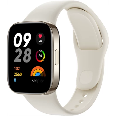 Xiaomi Redmi Watch 3 elefántcsont okosóra Xiaomi Redmi Watch 3 elefántcsont okosóra