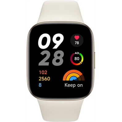 Xiaomi Redmi Watch 3 elefántcsont okosóra Xiaomi Redmi Watch 3 elefántcsont okosóra