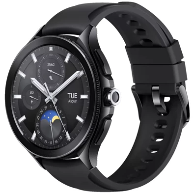 Xiaomi Watch 2 Pro fluorgumi szíjas fekete okosóra Xiaomi Watch 2 Pro fluorgumi szíjas fekete okosóra