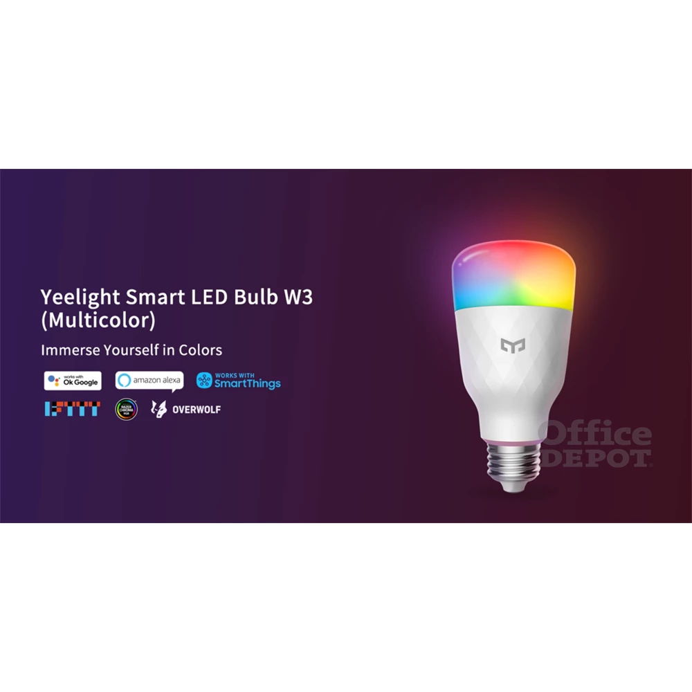 Xiaomi Yeelight Smart LED Bulb W3 (Multicolor) okos izzó
