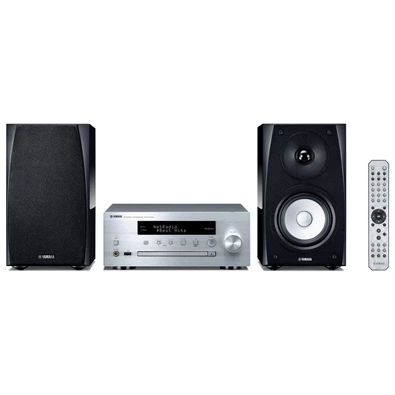Yamaha MCR-N570D sztereó Bluetooth/hálózati/CD/USB/FM ezüst hálózati erősítő és polcsugárzó szett Yamaha MCR-N570D sztereó Bluetooth/hálózati/CD/USB/FM ezüst hálózati erősítő és polcsugárzó szett