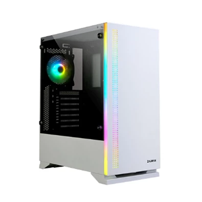 Zalman S5 fehér (táp nélküli) ablakos ATX ház Zalman S5 fehér (táp nélküli) ablakos ATX ház