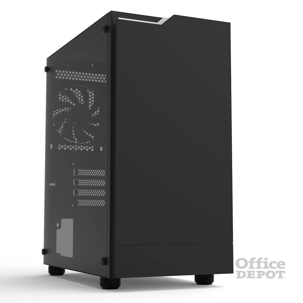 Zalman T4 PLUS Black fekete (táp nélküli) ablakos mATX ház
