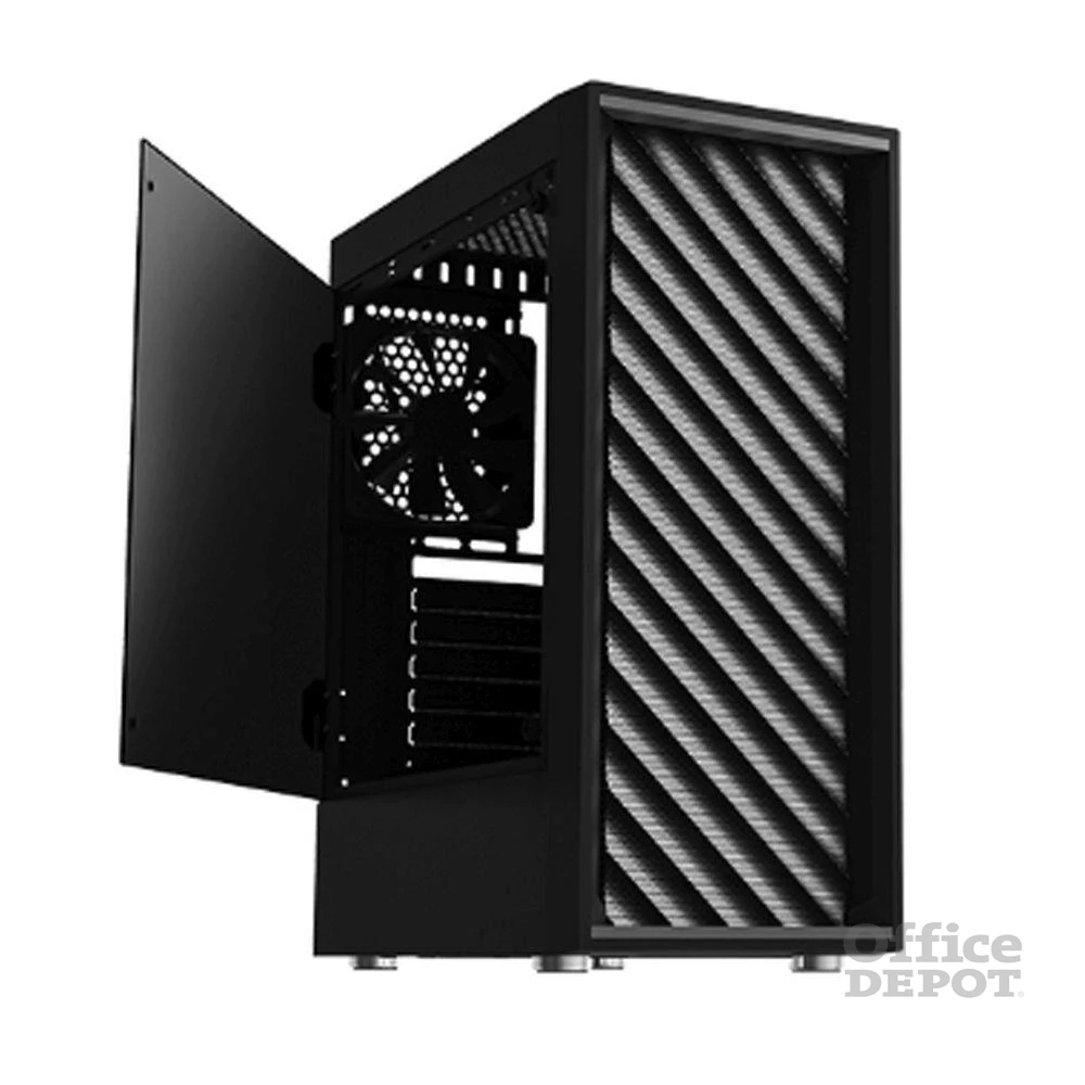 Zalman T7 fekete (táp nélküli) ablakos ATX ház (Újracsomagolt)
