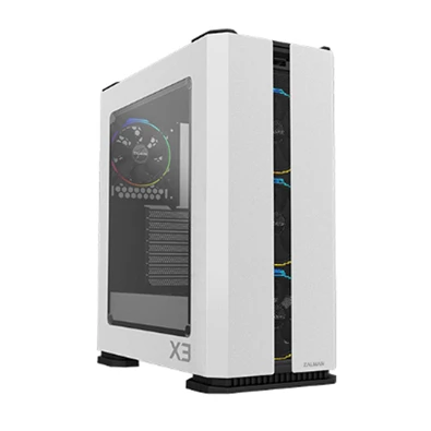 Zalman X3 fehér (táp nélküli) ablakos ATX ház Zalman X3 fehér (táp nélküli) ablakos ATX ház