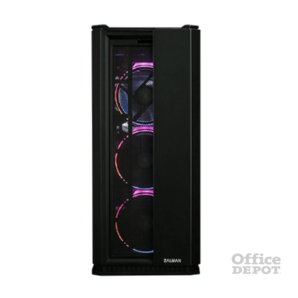 Zalman X3 fekete (táp nélküli) ablakos ATX ház