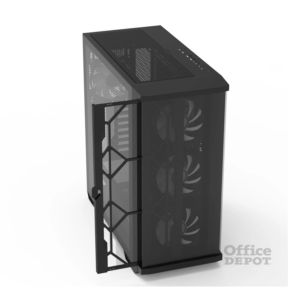 Zalman Z10 DUO fekete (táp nélküli) ablakos ATX ház