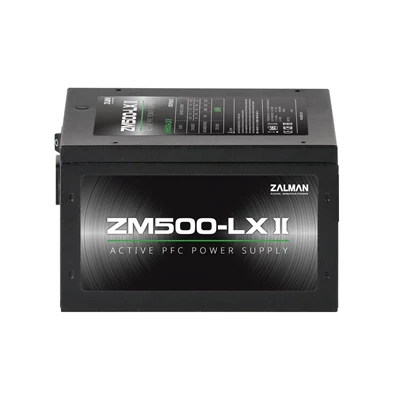 Zalman ZM500-LXII 500W ventillátorral dobozos tápegység Zalman ZM500-LXII 500W ventillátorral dobozos tápegység