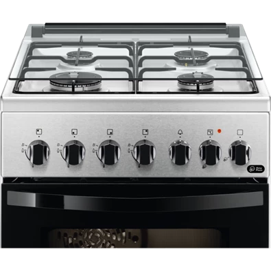 Zanussi ZCK552J1XA inox, szabadonálló, gáz, kombinált, főzőzóna: 4, sütő:54L, grill, tűzhely