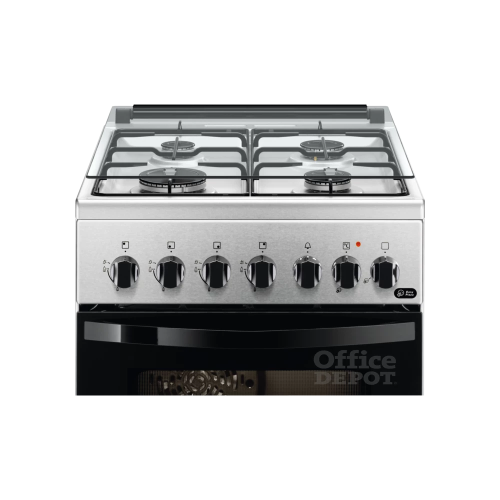 Zanussi ZCK552J1XA inox, szabadonálló, gáz, kombinált, főzőzóna: 4, sütő:54L, grill, tűzhely