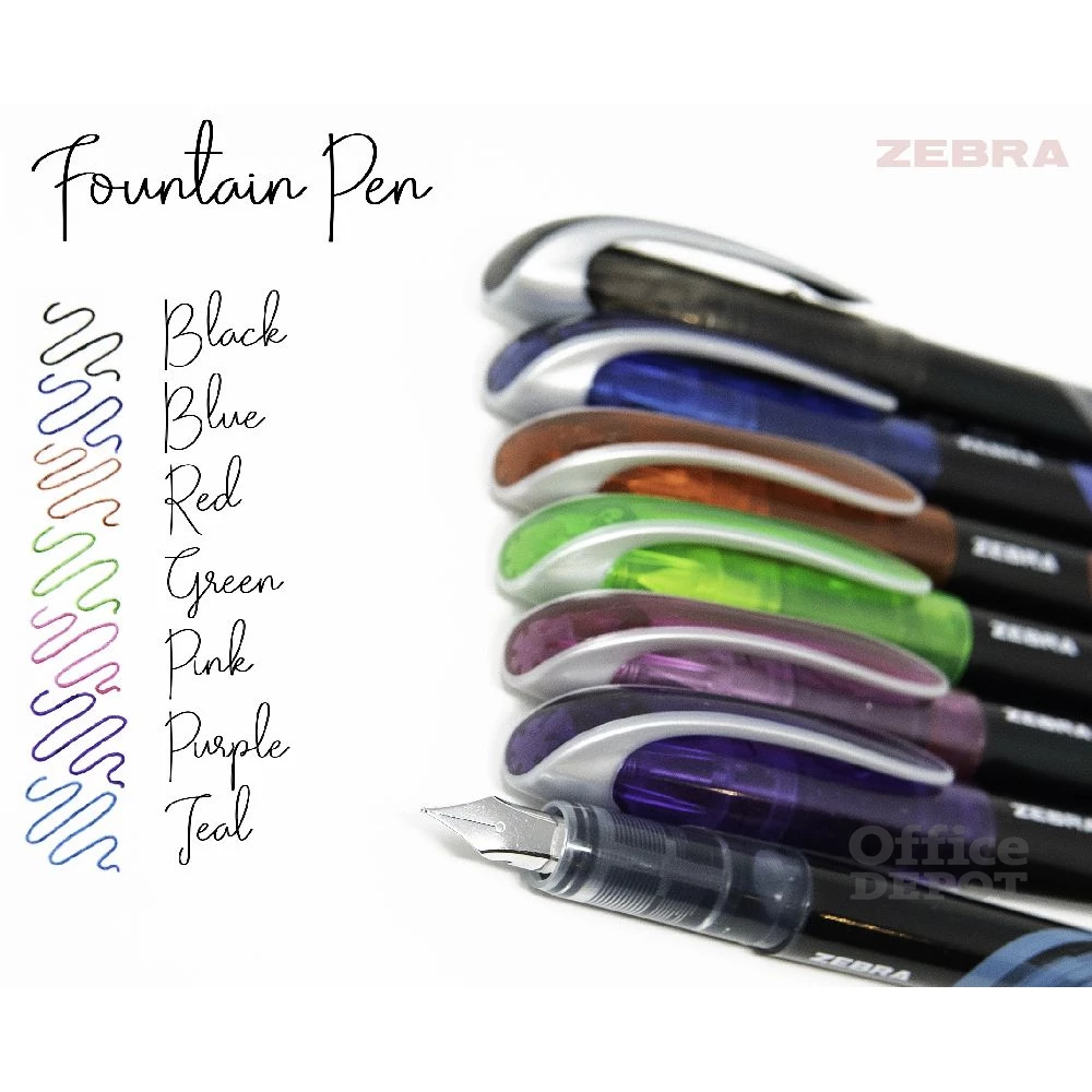 Zebra Fuente 0,6mm zöld eldobható töltőtoll