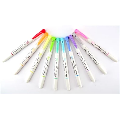 Zebra Mildliner Brush 10db-os kettős végű ecset marker Zebra Mildliner Brush 10db-os kettős végű ecset marker