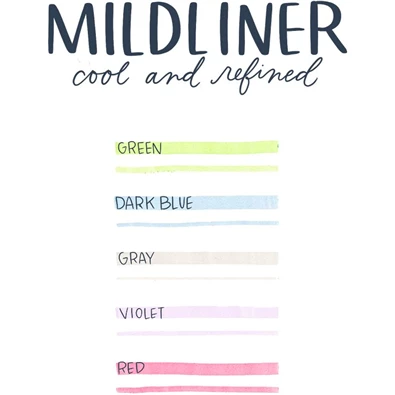 ZEBRA Mildliner Cool&Refined 5db-os kettős végű szövegkiemelő készlet ZEBRA Mildliner Cool&Refined 5db-os kettős végű szövegkiemelő készlet