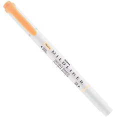 Zebra Mildliner Fluorescent narancssárga kettős végű szövegkiemelő Zebra Mildliner Fluorescent narancssárga kettős végű szövegkiemelő