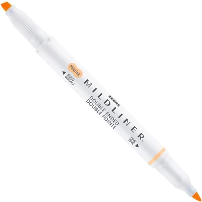 Zebra Mildliner Fluorescent narancssárga kettős végű szövegkiemelő Zebra Mildliner Fluorescent narancssárga kettős végű szövegkiemelő