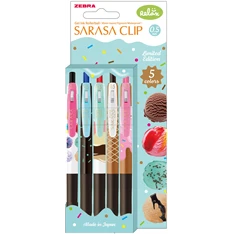 Zebra Sarasa Clip 0,5 Ice Cream 5 db zselés toll készlet