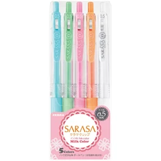 ZEBRA Sarasa Clip Milk 5db-os zseléstoll készlet ZEBRA Sarasa Clip Milk 5db-os zseléstoll készlet