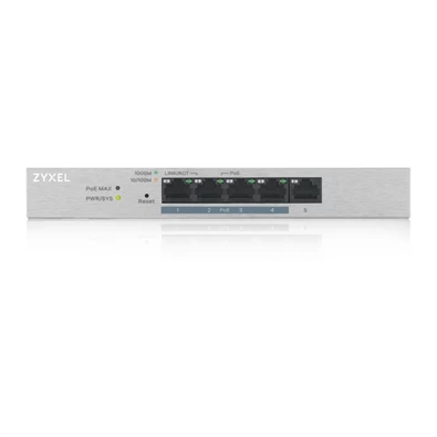 ZyXEL GS1200-5HP v2 5port GbE LAN PoE (60W) web menedzselhető asztali switch ZyXEL GS1200-5HP v2 5port GbE LAN PoE (60W) web menedzselhető asztali switch