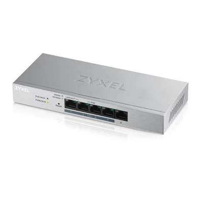 ZyXEL GS1200-5HP v2 5port GbE LAN PoE (60W) web menedzselhető asztali switch ZyXEL GS1200-5HP v2 5port GbE LAN PoE (60W) web menedzselhető asztali switch