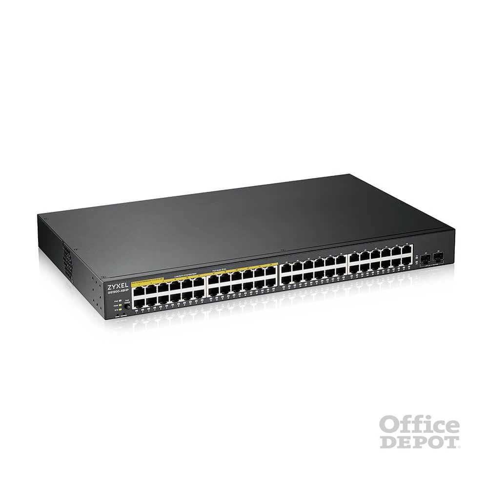 ZyXEL GS1900-48HPv2 48port GbE LAN PoE (170W) smart menedzselhető PoE switch
