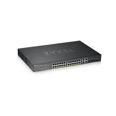 ZyXEL GS1920-24HPv2 28port GbE LAN PoE (375W) 4x GbE SFP/RJ45 Combo port L2 menedzselhető PoE switch ZyXEL GS1920-24HPv2 28port GbE LAN PoE (375W) 4x GbE SFP/RJ45 Combo port L2 menedzselhető PoE switch