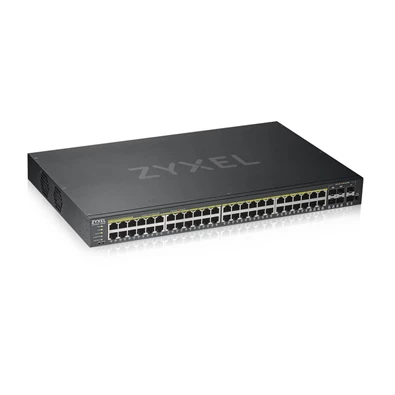 ZyXEL GS1920-48HPv2 48port GbE LAN PoE (375W) 4port Gbe combo RJ45/SFP L2 menedzselhető PoE switch ZyXEL GS1920-48HPv2 48port GbE LAN PoE (375W) 4port Gbe combo RJ45/SFP L2 menedzselhető PoE switch