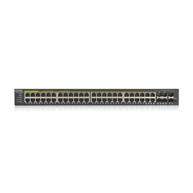 ZyXEL GS1920-48HPv2 48port GbE LAN PoE (375W) 4port Gbe combo RJ45/SFP L2 menedzselhető PoE switch ZyXEL GS1920-48HPv2 48port GbE LAN PoE (375W) 4port Gbe combo RJ45/SFP L2 menedzselhető PoE switch