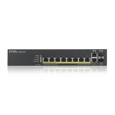 ZyXEL GS1920-8HPv2 8port GbE LAN PoE (130W) 2port Gbe combo RJ45/SFP L2 menedzselhető PoE switch ZyXEL GS1920-8HPv2 8port GbE LAN PoE (130W) 2port Gbe combo RJ45/SFP L2 menedzselhető PoE switch