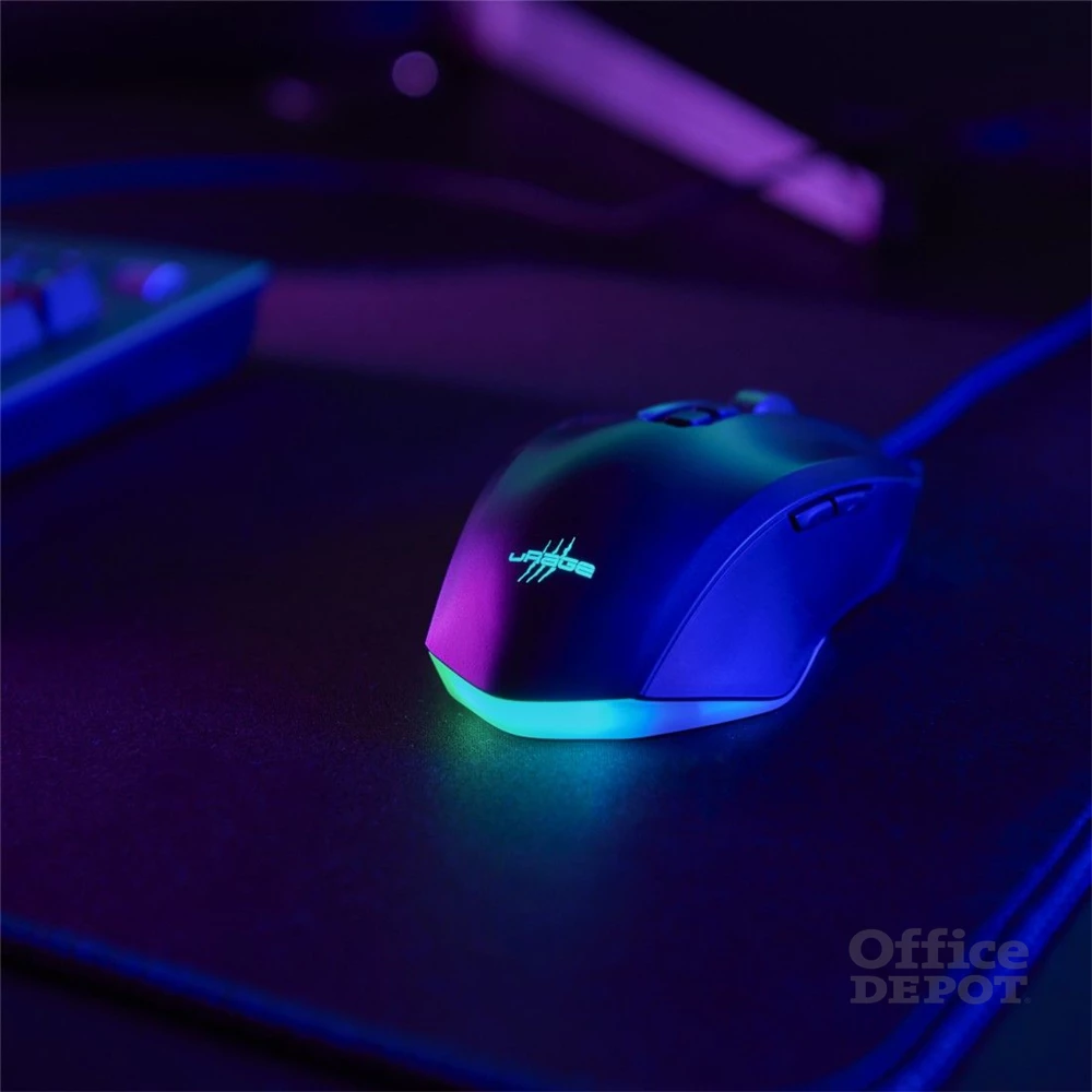 uRage 00217845 REAPER 800 8K fekete optikai gamer egér